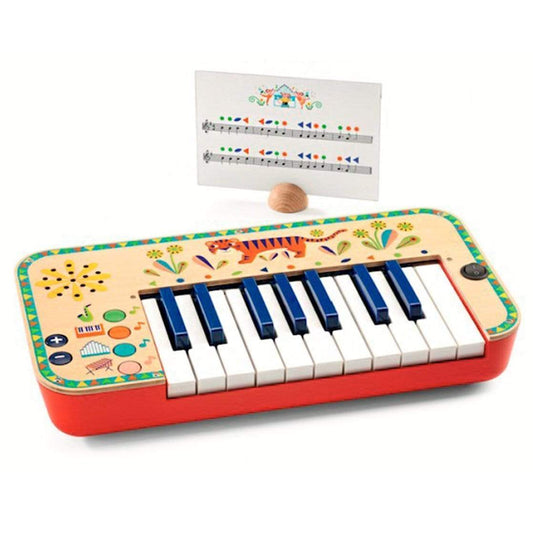 DJECO Música y teatro +3 Piano eléctrico Synthetizer Animambo DJ06023