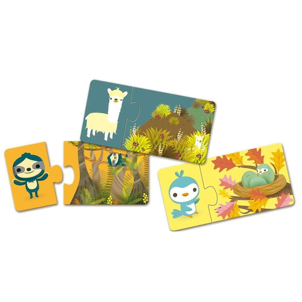 DJECO Puzzles y encajes +2 Puzzle Educativo Oculto- Encontrado DJ08156