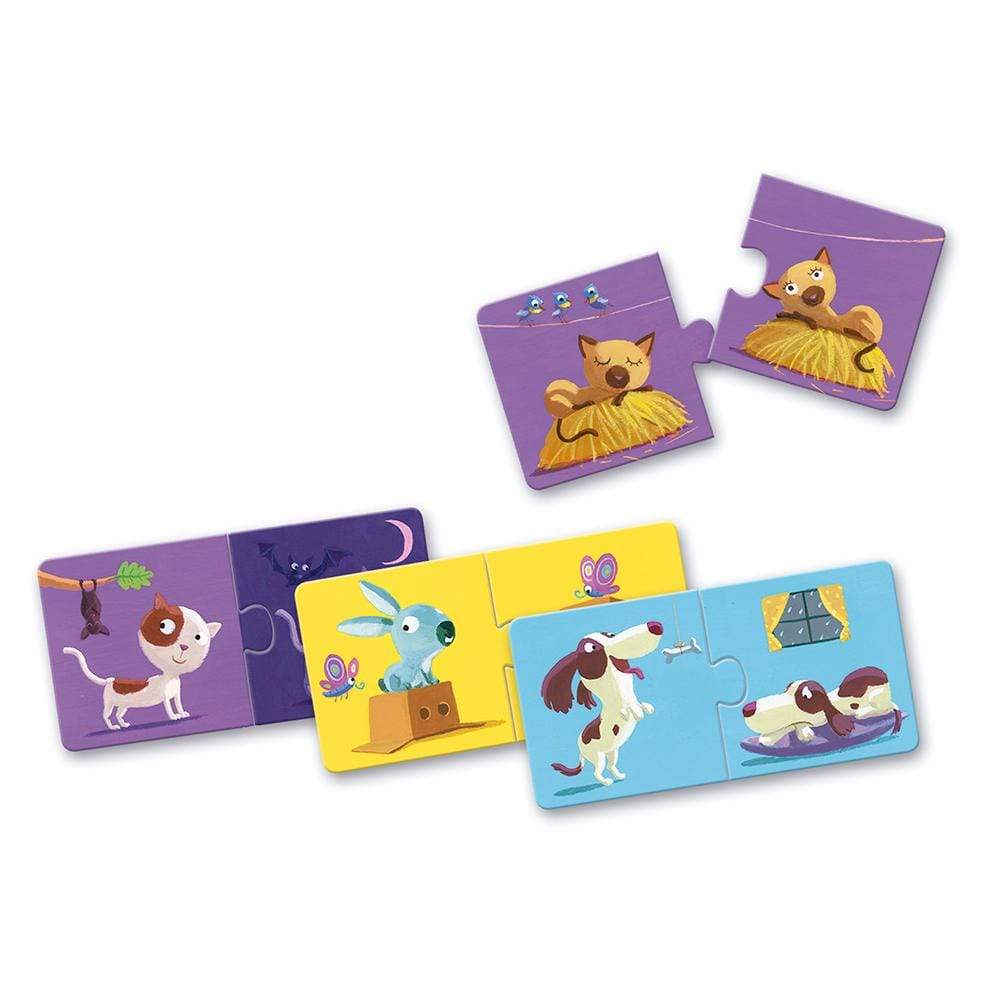 DJECO Puzzles y encajes +2 Puzzle Educativo Opuestos DJ08162