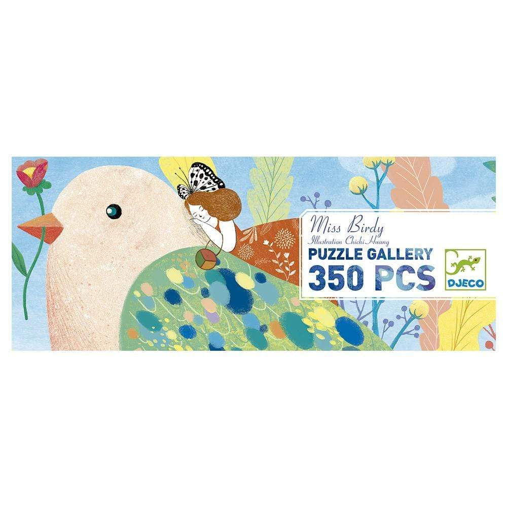 DJECO Puzzles y encajes +5 Puzzle Miss Birdy - 350 piezas DJ07616