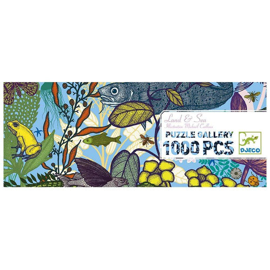 DJECO Puzzles y encajes +9 Puzzle Tierra y Mar - 1000 piezas DJ07646