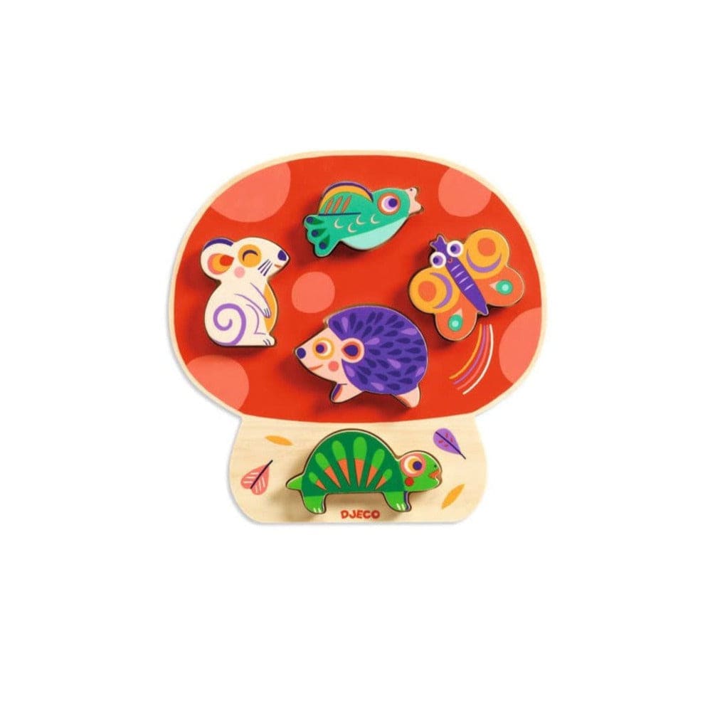 DJECO Puzzles y encajes Puzzle de encaje de madera Anianco
