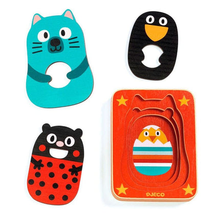 DJECO Puzzles y encajes Puzzle de madera Max & Co DJ01476
