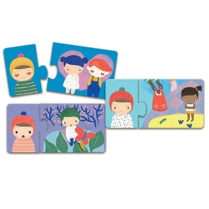 DJECO Puzzles y encajes Puzzle Duo Emociones - Djeco DJ08152