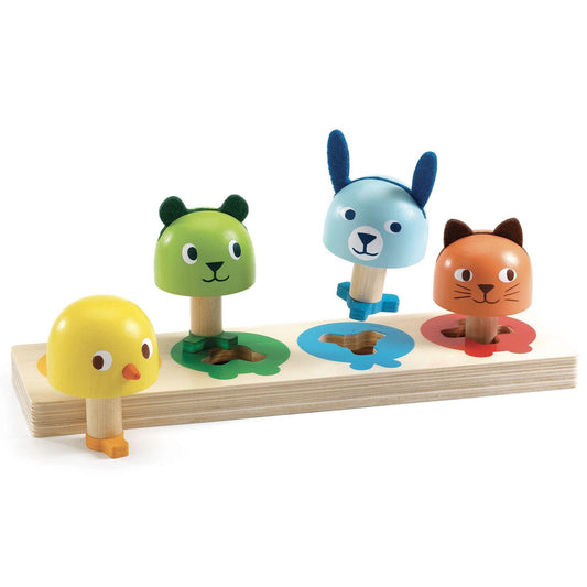 DJECO Puzzles y encajes Puzzle Encaje Tourniki DJ06419