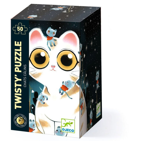 DJECO Puzzles y encajes Puzzle Gatitos Tiernos 50 Piezas DJ07021