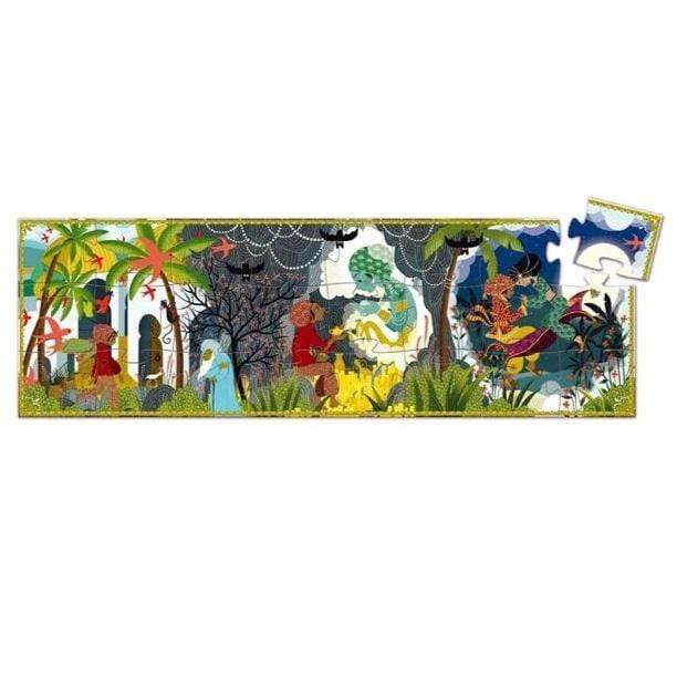 DJECO Puzzles y encajes Puzzle Silueta Aladdin 24 piezas DJ07281