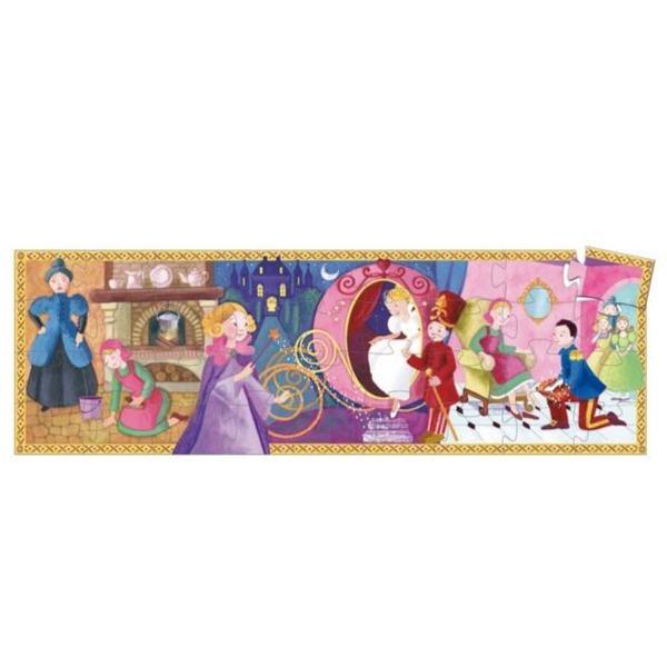 DJECO Puzzles y encajes Puzzle Silueta Cinderella 36 piezas DJ07232