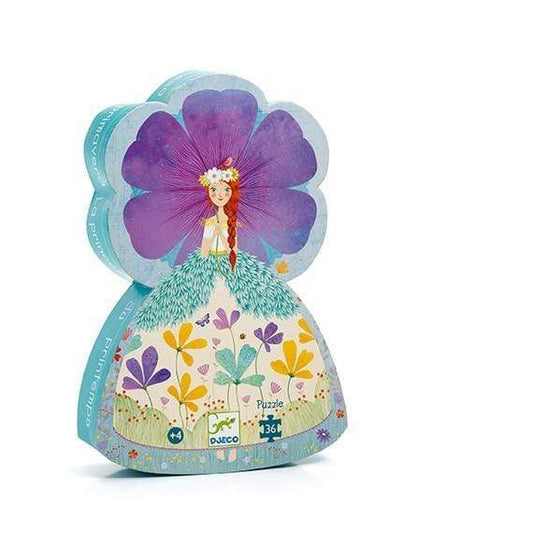 DJECO Puzzles y encajes Puzzle Silueta The Princess of Spring 36 piezas DJ07238