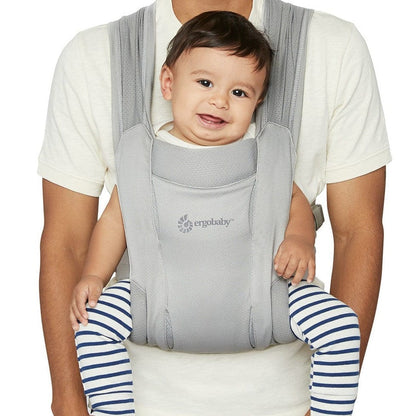 ergobaby portabebes Portabebé Embrace Con Malla de Aire - Soft Grey bcemasamgry