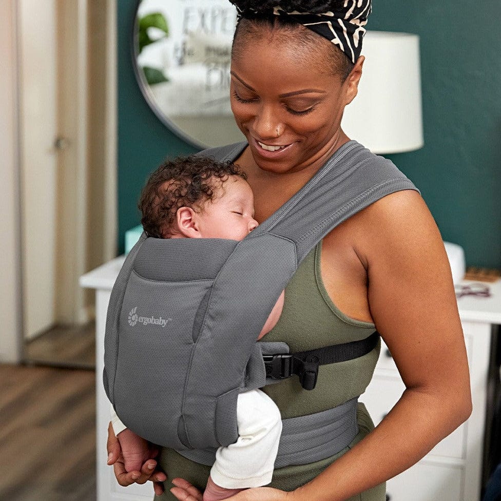 ergobaby portabebes Portabebé Embrace Negro Lavado - Ergobaby BCEMASAMBLK