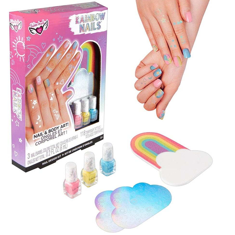 FASHION ANGELS Juegos de roles Set para Diseño de Uñas de Arcoíris FA13041