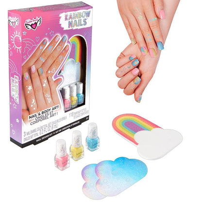 FASHION ANGELS Juegos de roles Set para Diseño de Uñas de Arcoíris FA13041