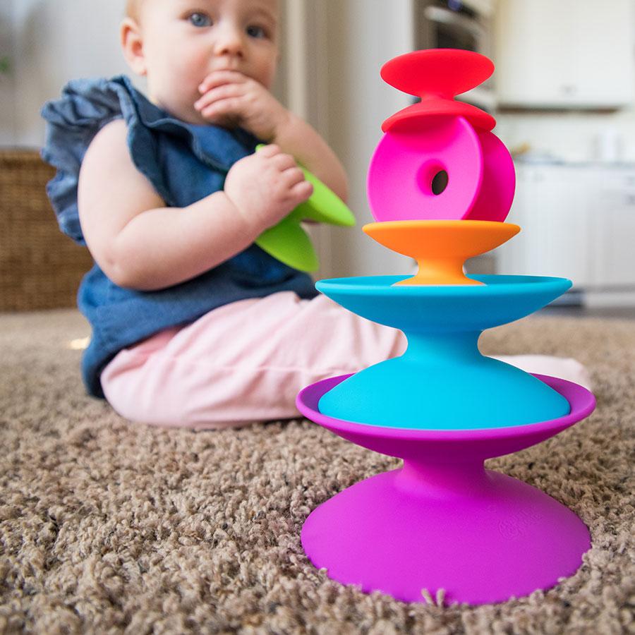 Fat brain toys Bloques y Construcción +1 Juego de Apilar Spoolz FA181-1