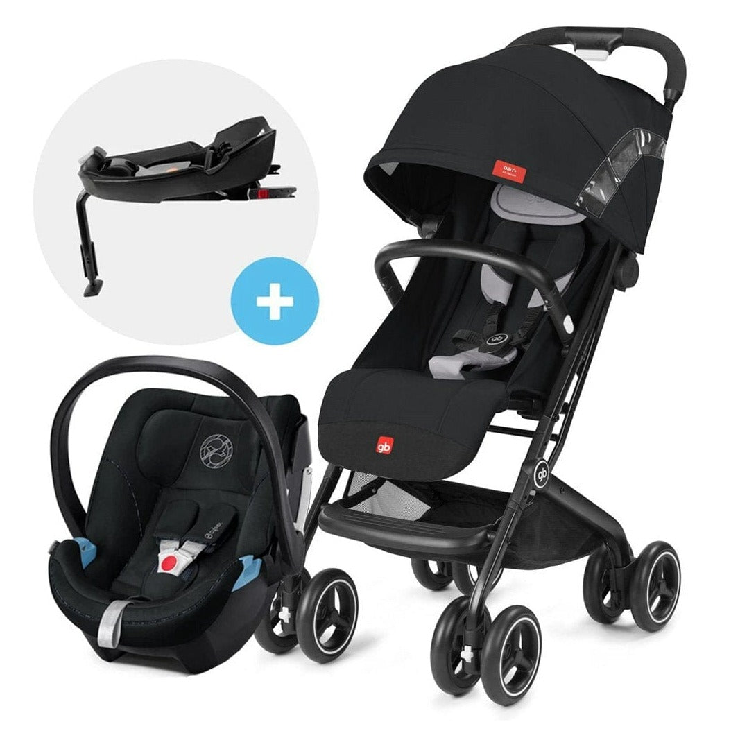 GB Coche Travel System Coche Qbit Plus AT Velvet Black+Aton5+Base GB15589501895