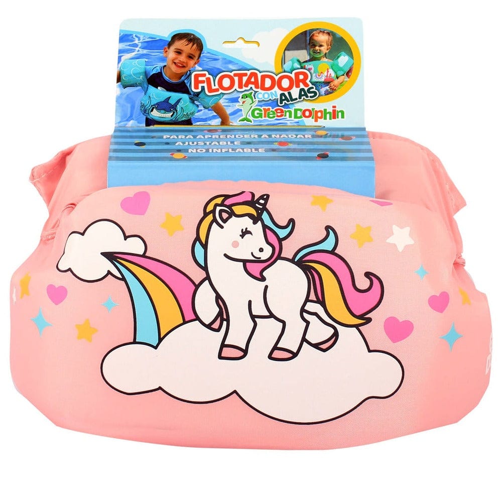 Green dolphin Flotadores Flotador con Alitas Unicornio rosado G137