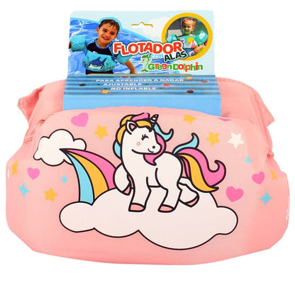 Green dolphin Flotadores Flotador con Alitas Unicornio rosado G137