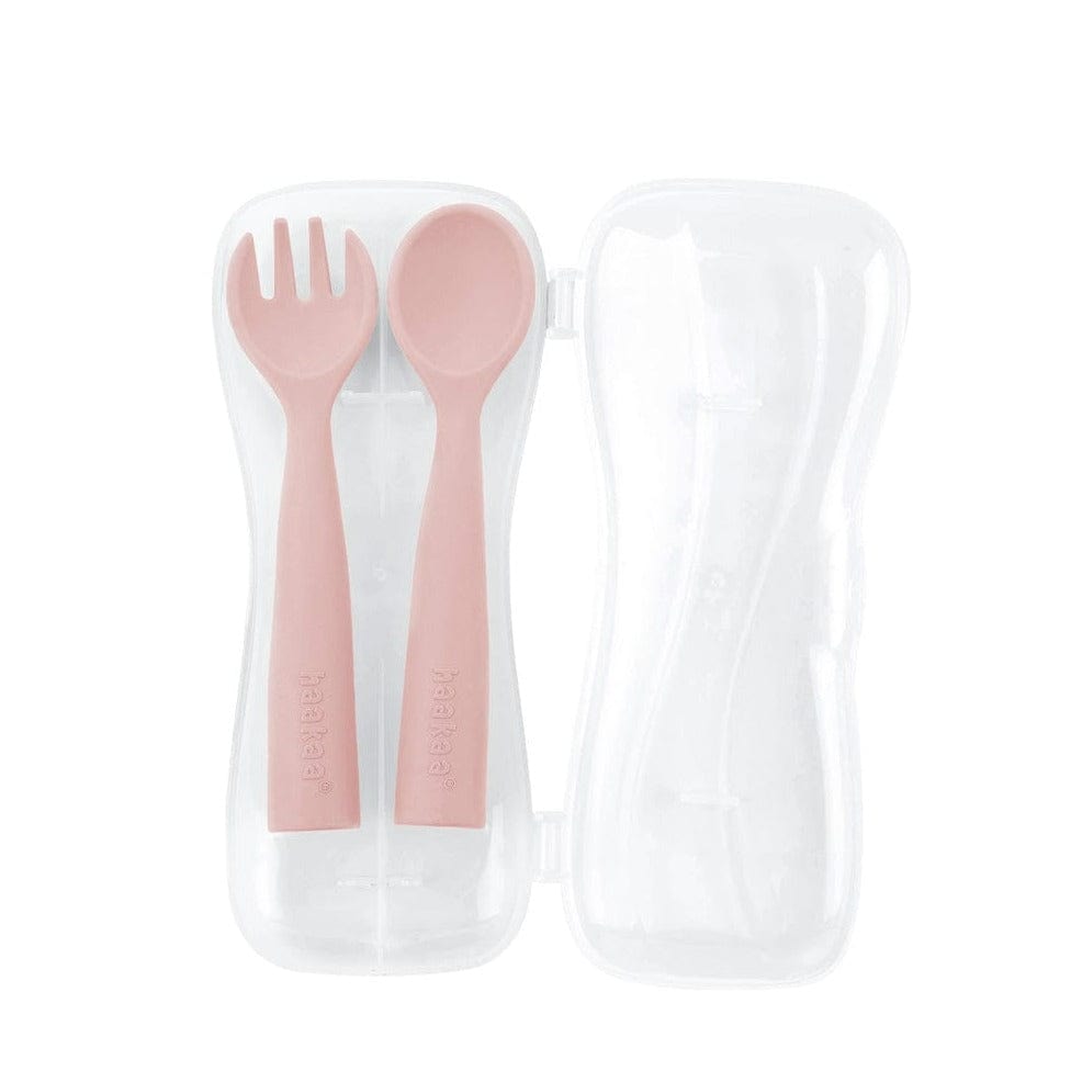 HAAKAA Alimentación Cubiertos De Silicona Flexibles - Palo Rosa UTE74 BH