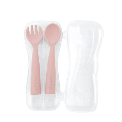 HAAKAA Alimentación Cubiertos De Silicona Flexibles - Palo Rosa UTE74 BH