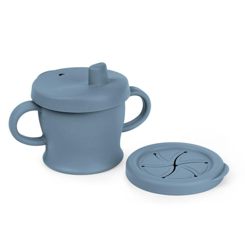 HAAKAA Alimentación y Lactancia Taza de silicona 3 en 1 - Azul BHK125-B