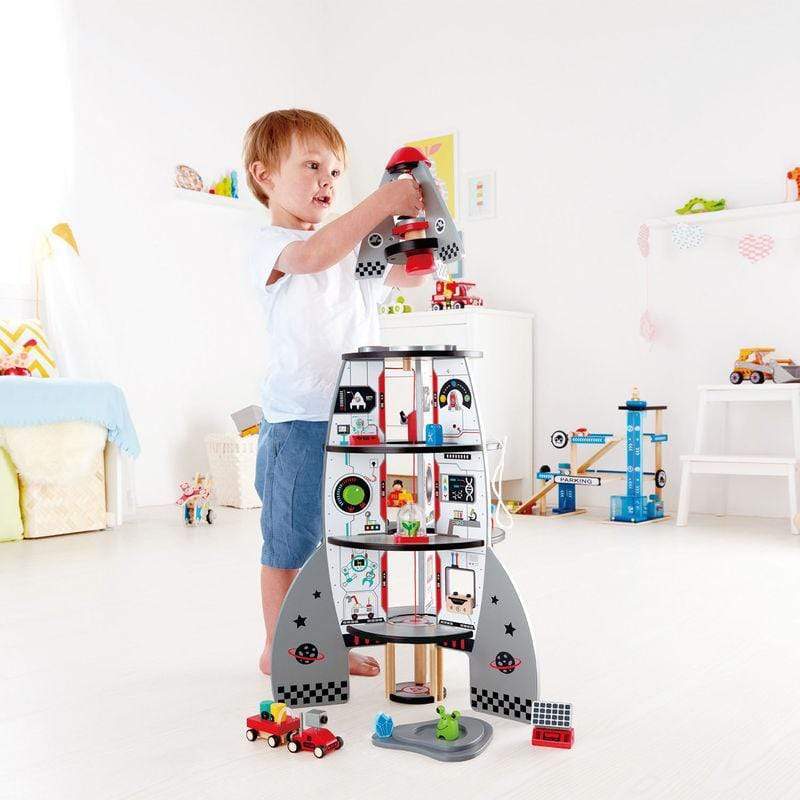 HAPE Destreza y Habilidades Cohete espacial de 4 pisos E3021