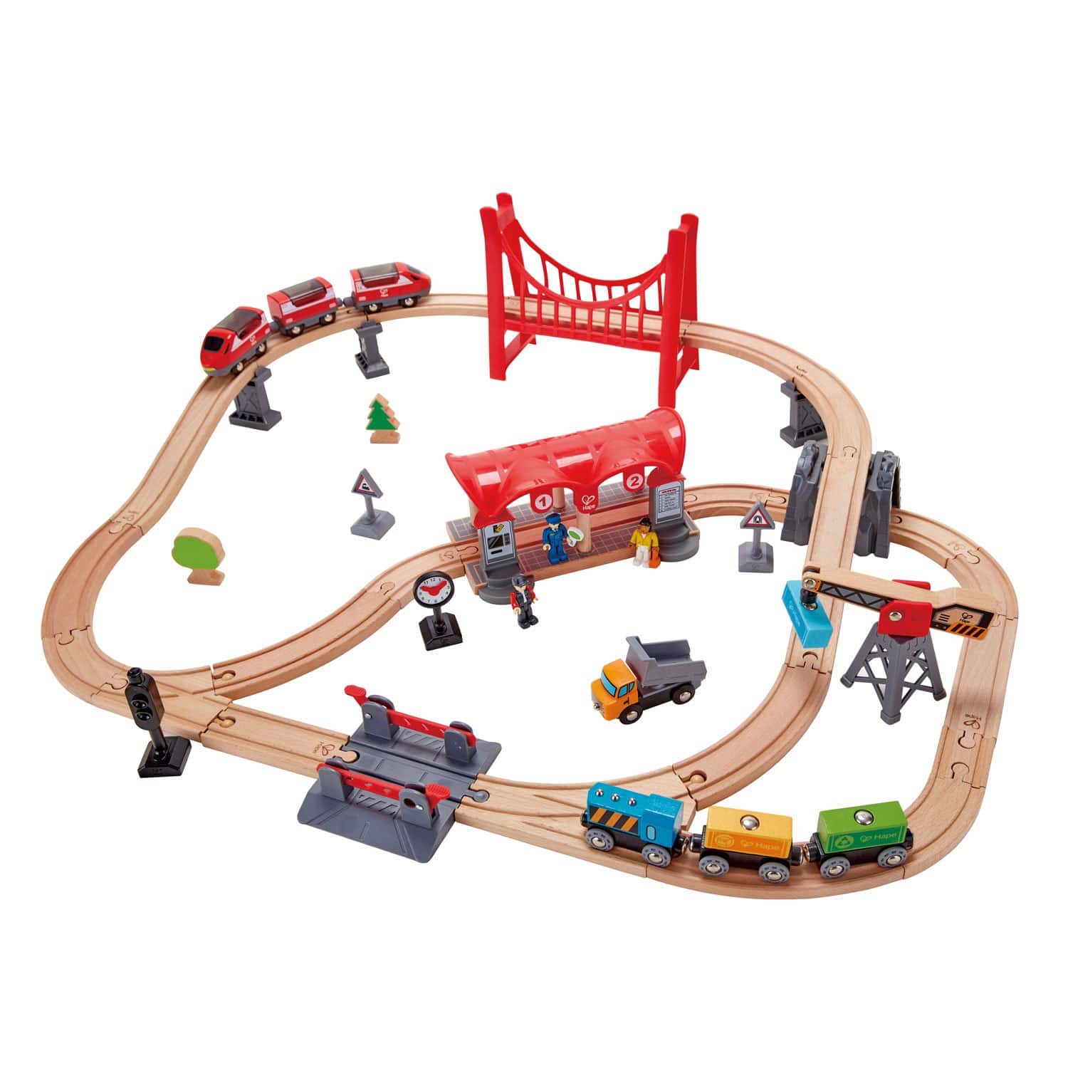 HAPE Transportes +3 Set de Carril Ciudad E3730