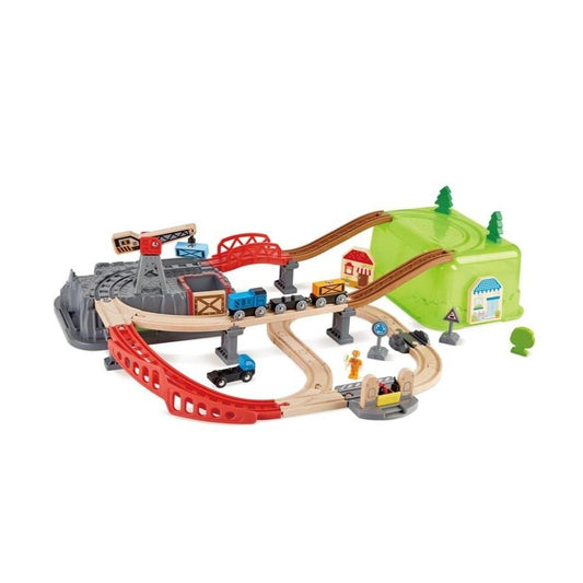 HAPE Transportes Juego de bloques de construcción de pista de tren E3764