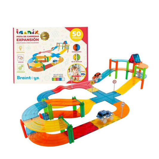 Imanix Juegos Magnéticos Imanix Pista de Carreras Expansión 50 piezas IMA-PI50N