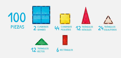Imanix Juegos Magnéticos Juego de construcción IMANIX REFLEX - 100 piezas IMA-R100