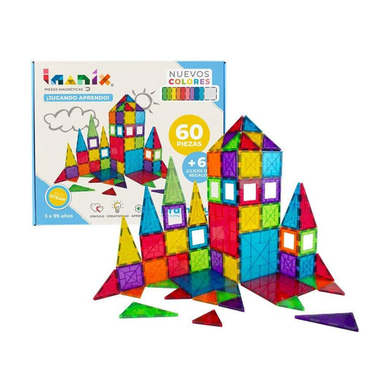 Imanix Juegos Magnéticos Set Imanix 60 piezas IMA-060N