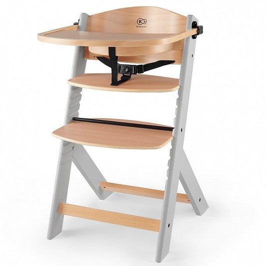 KINDERKRAFT Sillas de comer Silla de Comer ENOCK Madera Gris KKKENOCGRY