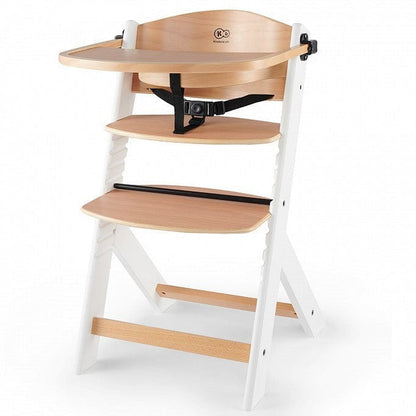 KINDERKRAFT Sillas de comer Silla de Comer ENOCK Madera y Blanco KKKENOCWHT