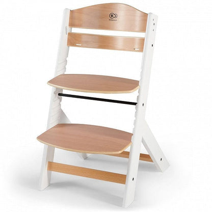 KINDERKRAFT Sillas de comer Silla de Comer ENOCK Madera y Blanco KKKENOCWHT
