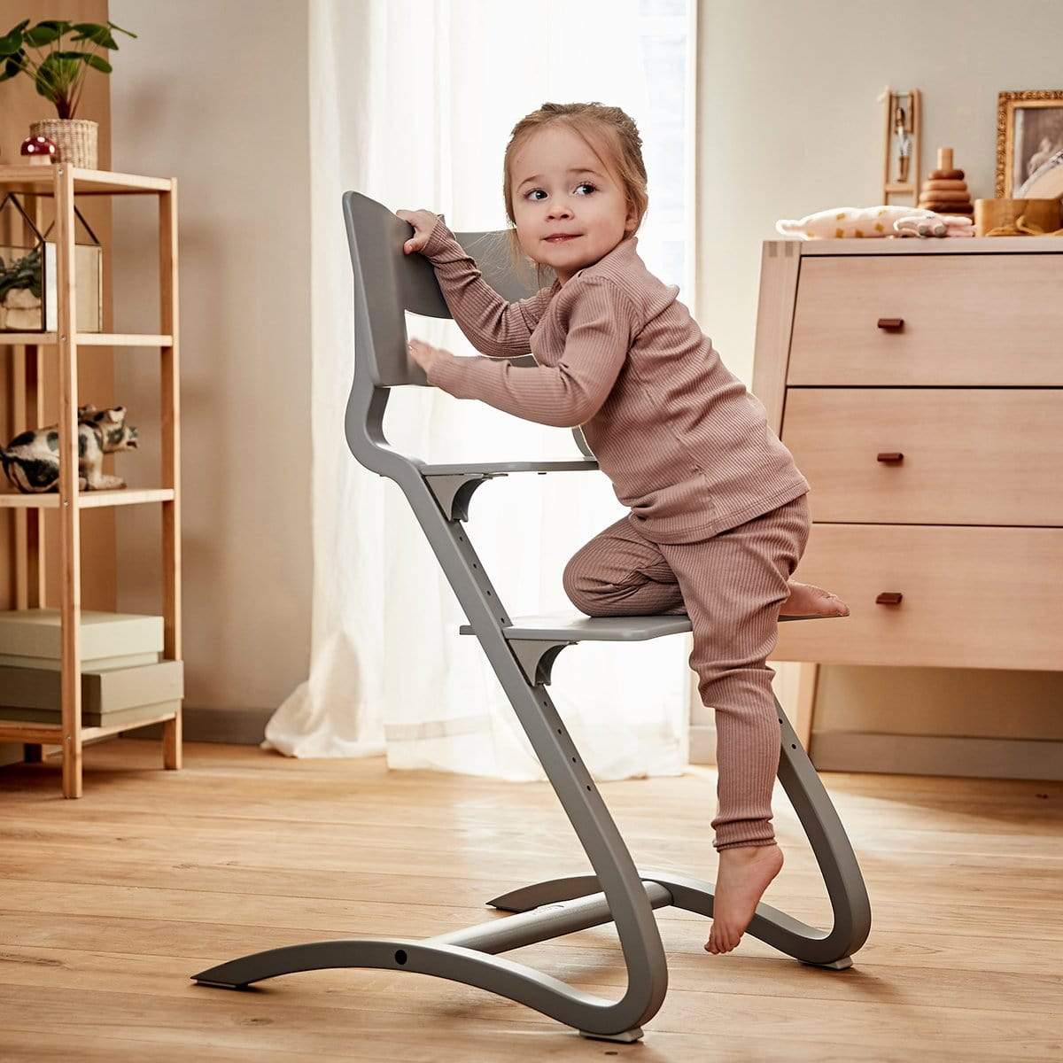 LEANDER Sillas de comer Silla de Comer Gris - Leander 5707770037131