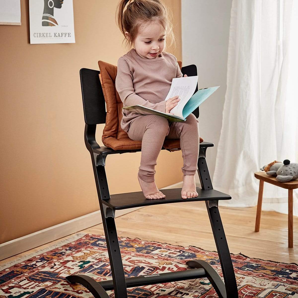 LEANDER Sillas de comer Silla de Comer Negra - Leander 5707770037018