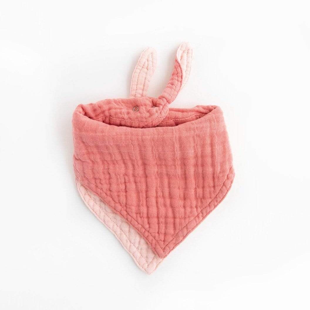 LITTLE UNICORN Accesorios bebé Babero reversible Bandana Muselina - Rose Petal UF0516