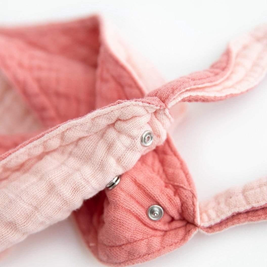 LITTLE UNICORN Accesorios bebé Babero reversible Bandana Muselina - Rose Petal UF0516