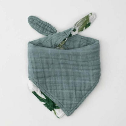 LITTLE UNICORN Accesorios bebé Babero reversible Bandana Muselina - Tropical Leaf UF0505