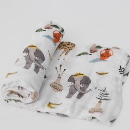 LITTLE UNICORN Accesorios bebé Manta Deluxe Swaddle Muselina - Insectos