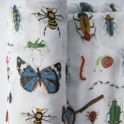 LITTLE UNICORN Accesorios bebé Manta Deluxe Swaddle Muselina - Insectos UB0526