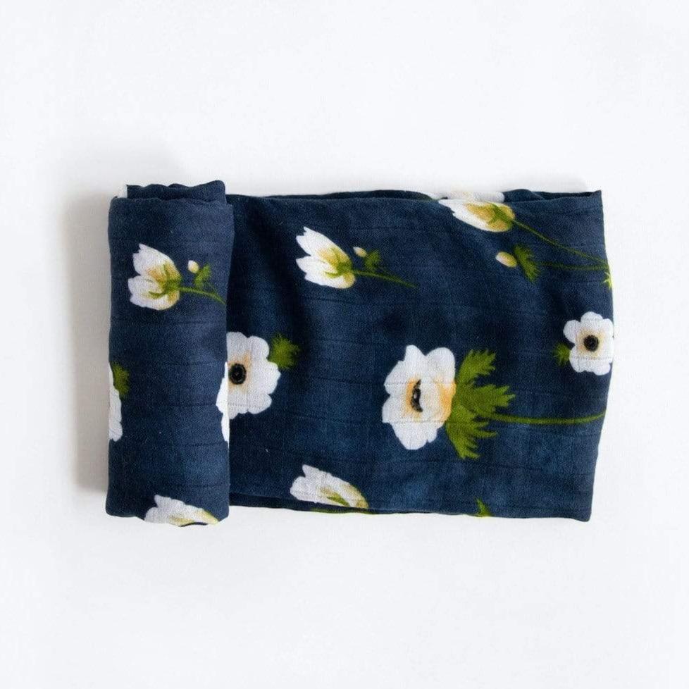 LITTLE UNICORN Accesorios bebé Manta Deluxe Swaddle Muselina - White Anemone UB0534