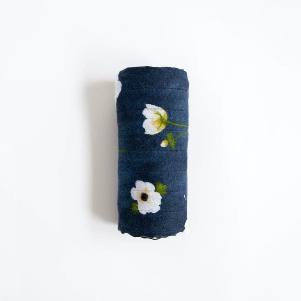 LITTLE UNICORN Accesorios bebé Manta Deluxe Swaddle Muselina - White Anemone UB0534