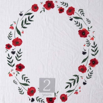 LITTLE UNICORN Accesorios bebé Manta fotográfica - Summer Poppy UB2000