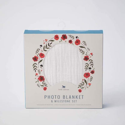 LITTLE UNICORN Accesorios bebé Manta fotográfica - Summer Poppy UB2000