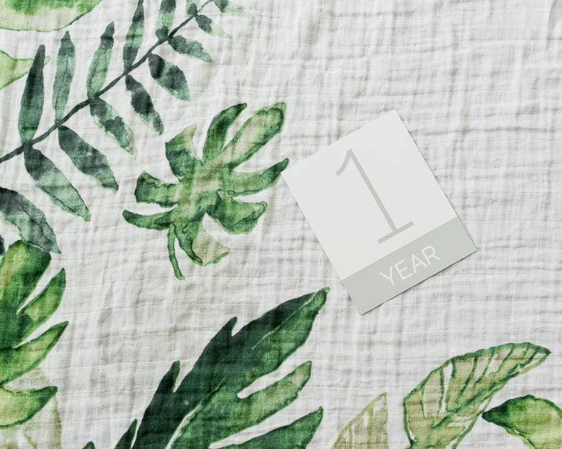 LITTLE UNICORN Accesorios bebé Tuto  para Foto Swaddle Muselina - Tropical Leaf UB2002