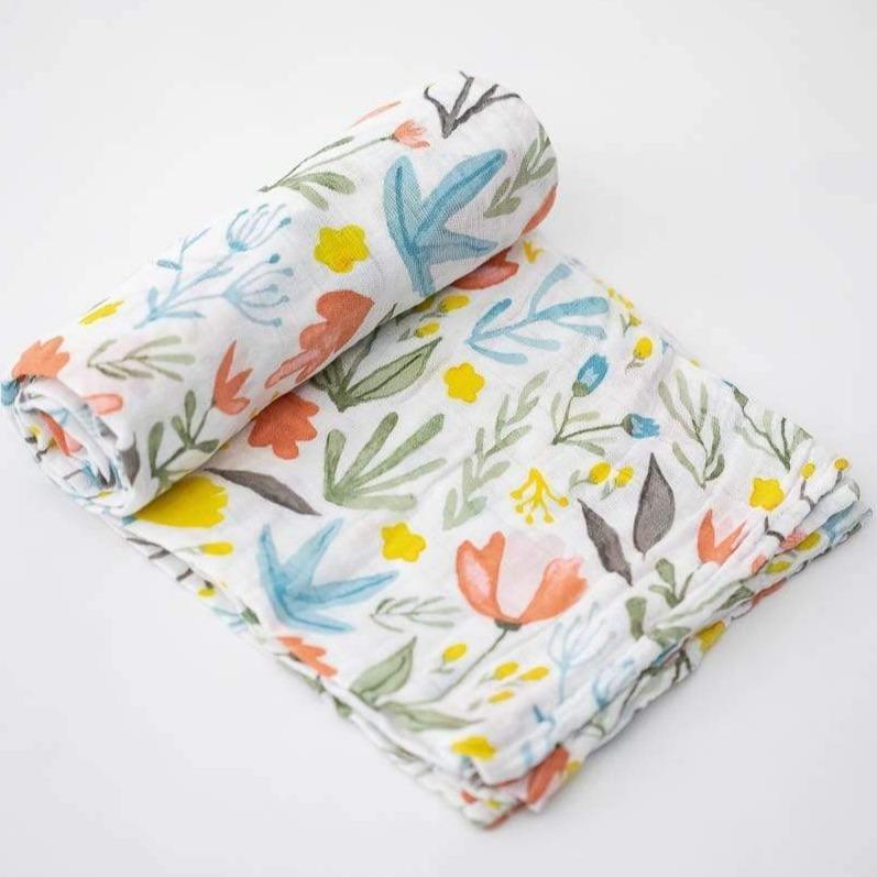 LITTLE UNICORN Accesorios bebé Tuto Swaddle Muselina - Meadow UB01A8