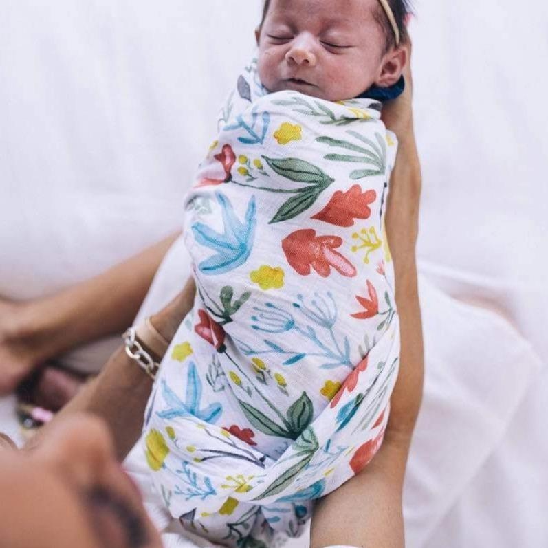LITTLE UNICORN Accesorios bebé Tuto Swaddle Muselina - Meadow UB01A8