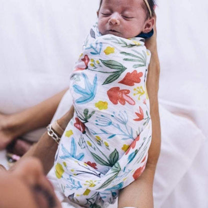 LITTLE UNICORN Accesorios bebé Tuto Swaddle Muselina - Meadow UB01A8