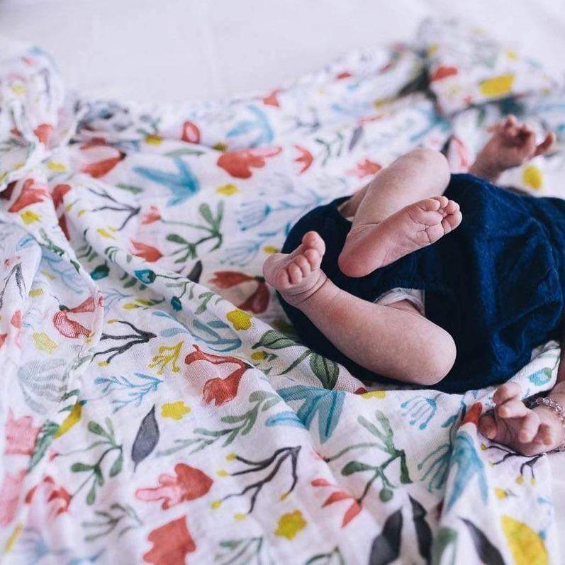 LITTLE UNICORN Accesorios bebé Tuto Swaddle Muselina - Meadow UB01A8