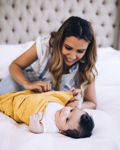 LITTLE UNICORN Accesorios bebé Tuto Swaddle Muselina - Mustard UB01B4